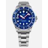 Ratio FreeDiver GMT Series Sapphire Stainless Steel Blue Dial Automatic RTF053 200M Men's Watch