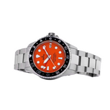 Ratio FreeDiver GMT Series Sapphire Stainless Steel Orange Dial Automatic RTF055 200M Men's Watch