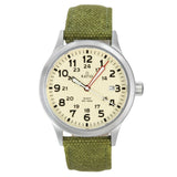 Ratio Quest Men's Field Watch Sapphire Canvas Strap Quartz RTQ019 100M Lewis And Clark Edition