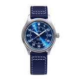 Ratio Skysurfer Pilot Blue Sunray Dial Leather Automatic RTS318 200M Men's Watch