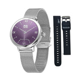 Reebok Digital Silver Milanese Strap Women Watch RV-GLO-L0-A1S1-BB
