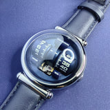 Vortichron Automatic Calfskin Leather Strap Men's Watch - Double Roller | Royal Blue
