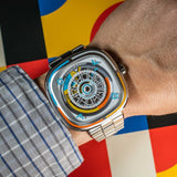 Sevenfriday Automatic Skeleton Dial Silver Stainless Steel Strap Men Watch SF-T1/08