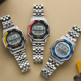 Seiko Digital Stainless Steel Strap Men Watch SMGG17P1