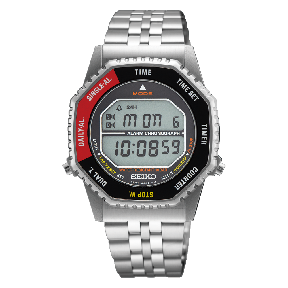 Seiko Digital Stainless Steel Strap Men Watch SMGG17P1