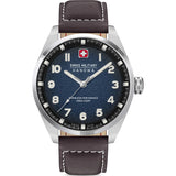 Swiss Military Hanowa Brown Leather Strap Men Watch SMWGA0001502