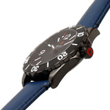 Swiss Military Hanowa Carbon Peak Blue Dial & Leather Strap Men Watch SMWGB0000250