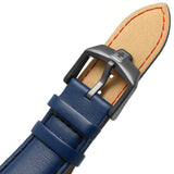 Swiss Military Hanowa Carbon Peak Blue Dial & Leather Strap Men Watch SMWGB0000250