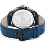 Swiss Military Hanowa Carbon Peak Blue Dial & Leather Strap Men Watch SMWGB0000250