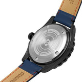 Swiss Military Hanowa Carbon Peak Blue Dial & Leather Strap Men Watch SMWGB0000250