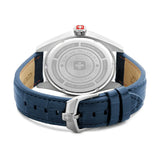 Swiss Military Hanowa Blue Leather Strap Men Watch SMWGB0000702