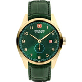 Swiss Military Hanowa Green Leather Strap Men Watch SMWGB0000710