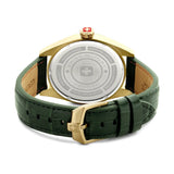 Swiss Military Hanowa Green Leather Strap Men Watch SMWGB0000710