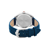Swiss Military Hanowa Roadrunner White Dial Blue Leather Strap Men Watch SMWGB2200103