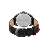 Swiss Military Hanowa Roadrunner Black Dial And Leather Strap Men Watch SMWGB2200140