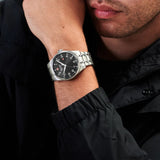 Swiss Military Hanowa Thunderbolt Black Dial Silver Stainless Steel Strap Men Watch SMWGH0000801