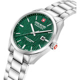 Swiss Military Hanowa Green Dial Stainless Steel Strap Men's Watch SMWGH0006101