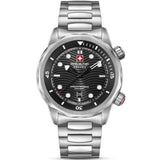 Swiss Military Hanowa Black Dial Stainless Steel Strap Men's Watch SMWGH0006404