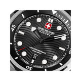 Swiss Military Hanowa Black Dial Stainless Steel Strap Men's Watch SMWGH0006404