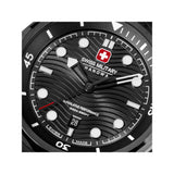 Swiss Military Hanowa Black Stainless Steel Strap Men's Watch SMWGH0006431
