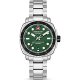 Swiss Military Hanowa Tidal Wave Green Dial Stainless Steel Strap Men's Watch SMWGH0006605