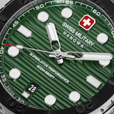 Swiss Military Hanowa Tidal Wave Green Dial Stainless Steel Strap Men's Watch SMWGH0006605