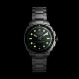 Swiss Military Hanowa Tidal Wave Green Dial Stainless Steel Strap Men's Watch SMWGH0006605