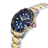 Swiss Military Hanowa Offshore Diver II Blue Dial Two-Tone Stainless Steel Strap Men Watch SMWGH2200360