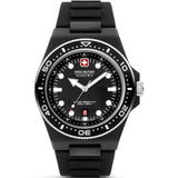 Swiss Military Hanowa Ocean Pioneer #Tide Black Dial & Rubber Strap Men Watch SMWGN0001180