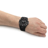 Swiss Military Hanowa Ocean Pioneer #Tide Black Dial & Rubber Strap Men Watch SMWGN0001180