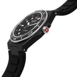 Swiss Military Hanowa Ocean Pioneer #Tide Black Dial & Rubber Strap Men Watch SMWGN0001180