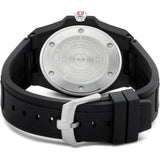 Swiss Military Hanowa Ocean Pioneer #Tide Black Dial & Rubber Strap Men Watch SMWGN0001180