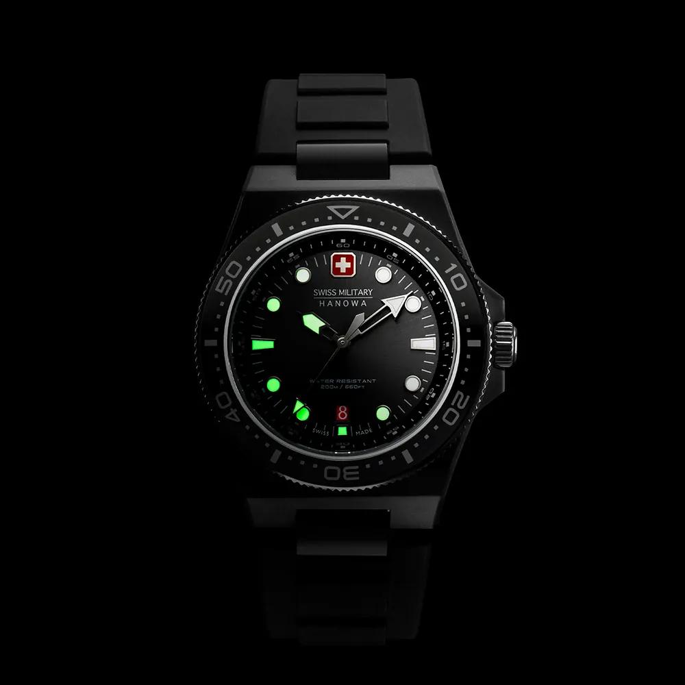 Swiss Military Hanowa Ocean Pioneer Rubber Strap Men Watch SMWGN0001184