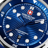 Swiss Military Hanowa Blue Silicone Strap Men's Watch SMWGN0006401