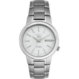 Seiko 5 Automatic 21 Jewels White Dial Unisex Watch SNKA01K1P
