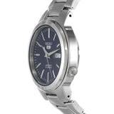 Seiko 5 Blue Dial Silver Stainless Steel Strap Unisex Watch SNKA05K1P