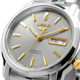 Seiko 5 Silver Stainless Steel Strap Men Watch SNKK67K1P