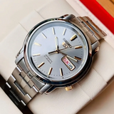 Seiko 5 Silver Stainless Steel Strap Men Watch SNKK67K1P