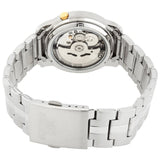 Seiko 5 Gold Dial Silver Stainless Steel Strap Men Watch SNKL81K1P