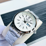 Seiko 5 Silver Stainless Steel Strap Men Watch SNKM83K1P