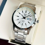 Seiko 5 Silver Stainless Steel Strap Men Watch SNKM83K1P