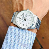 Seiko 5 Silver Stainless Steel Strap Men Watch SNKP09K1P