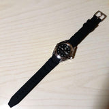 Seiko 5 Black Dial & Rubber Strap Men Watch SNZB33J2P