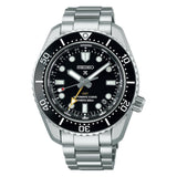 Seiko Prospex GMT Black Dial Silver Stainless Steel Strap Men Watch SPB383J1P