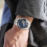 Seiko Presage Blue Dial Silver Stainless Steel Strap Men Watch SPB417J1