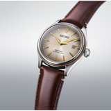 Seiko Presage Brown Leather Strap Men's Watch - Date Display | SPB529J1
