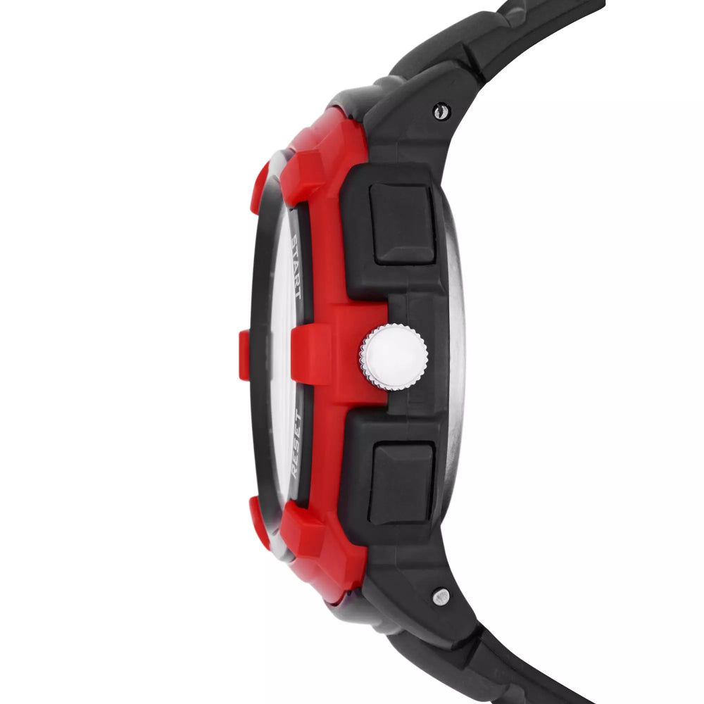 Skechers Digital Black Silicone Strap Men's Watch SR1074