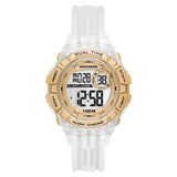 Skechers Digital Transparent Silicone Strap Men's Watch SR2143