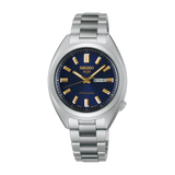 Seiko 5 Sports Silver Stainless Steel Strap Women's Watch - Blue Dial | SRE021K1