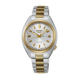 Seiko 5 Sports Two-Tone Stainless Steel Strap Women's Watch - Curved Hardlex | SRE024K1